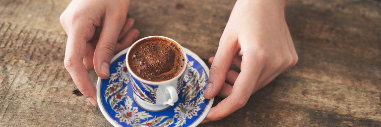 a cup of Turkish coffee